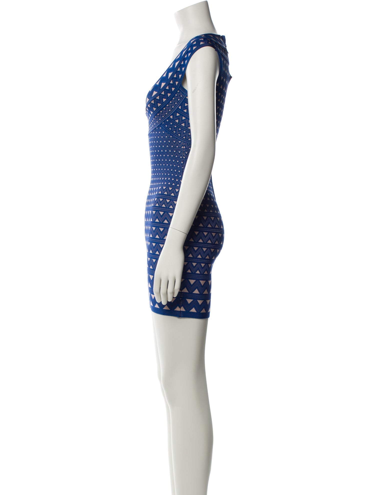 Herve Leger Printed Mini Dress