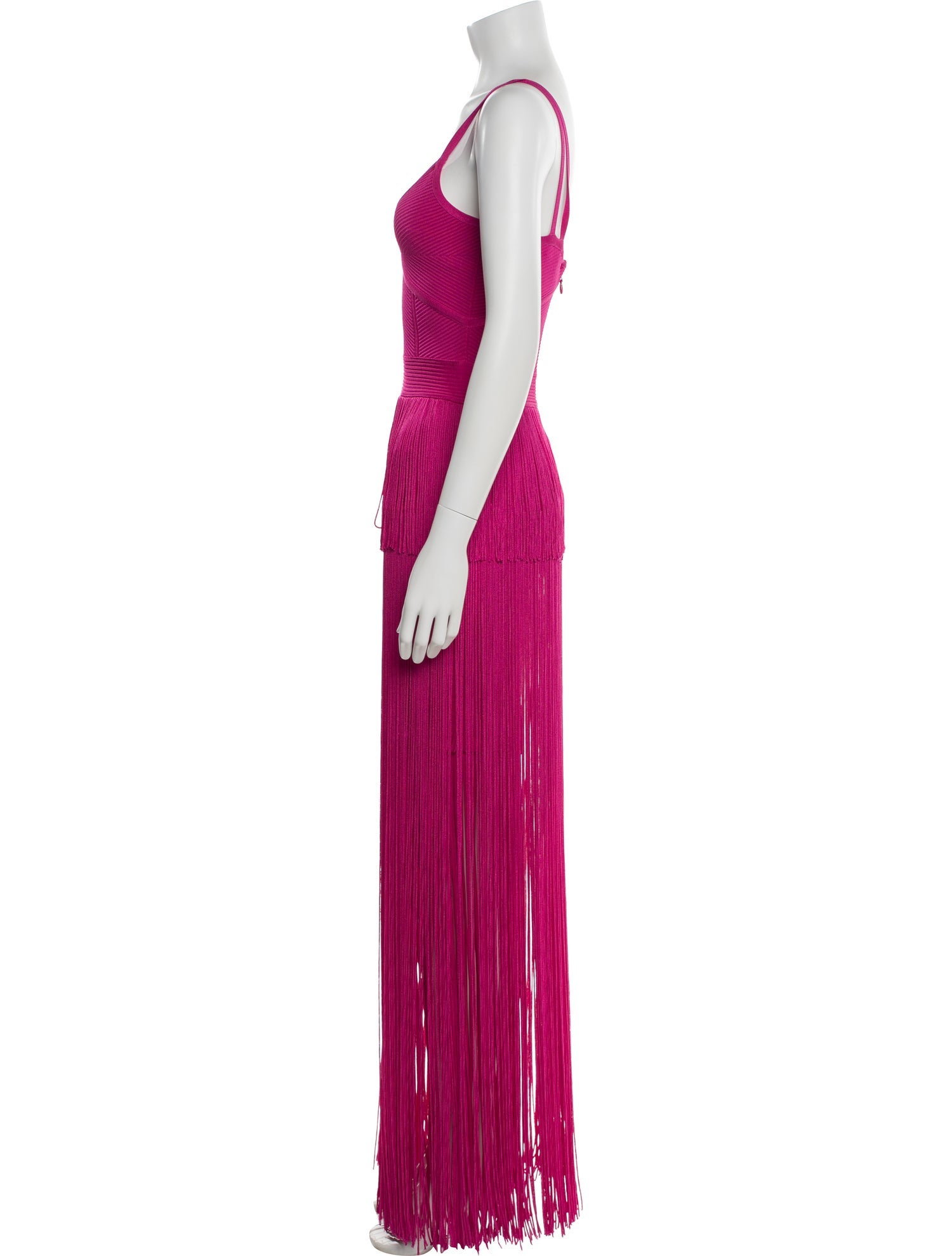 Herve Leger V-Neck Mini Dress