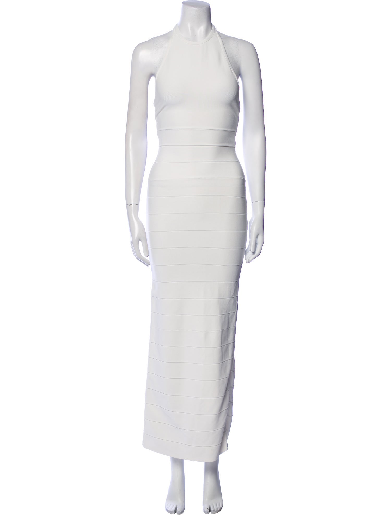 Herve Leger Halterneck Long Dress