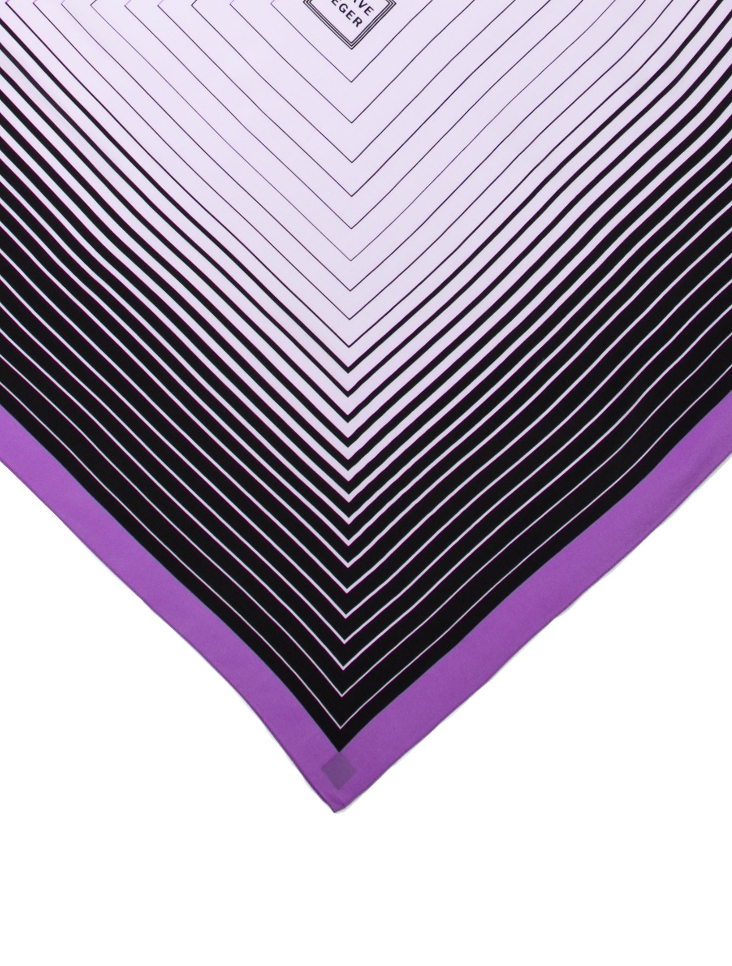 Herve Leger Silk Striped Scarf