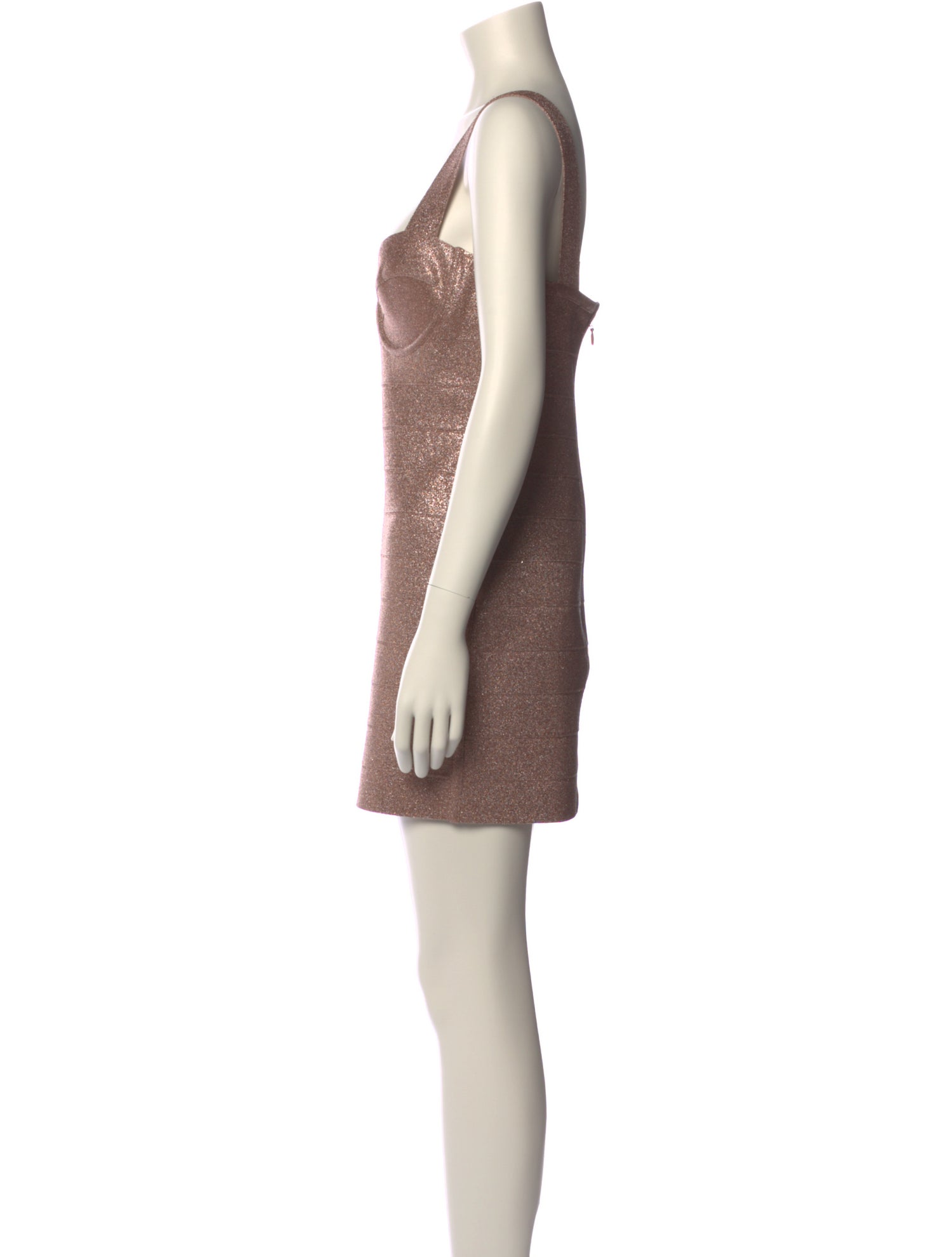 Herve Leger Square Neckline Mini Dress w/ Tags