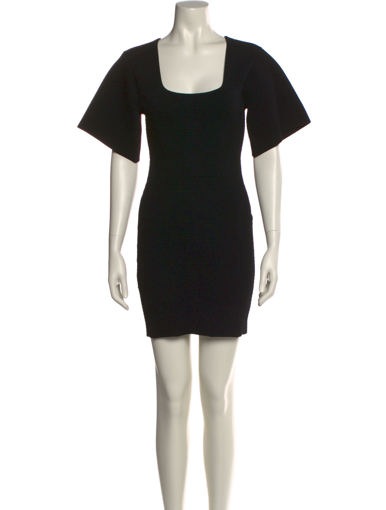 Herve Leger Square Neckline Mini Dress