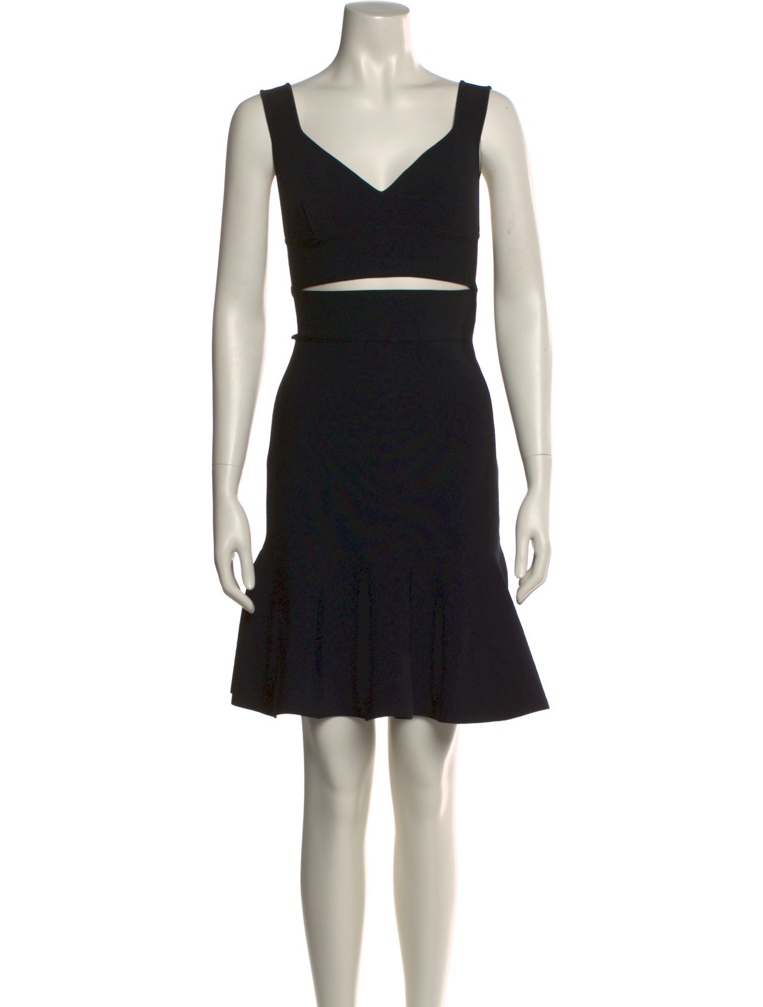 Herve Leger V-Neck Mini Dress