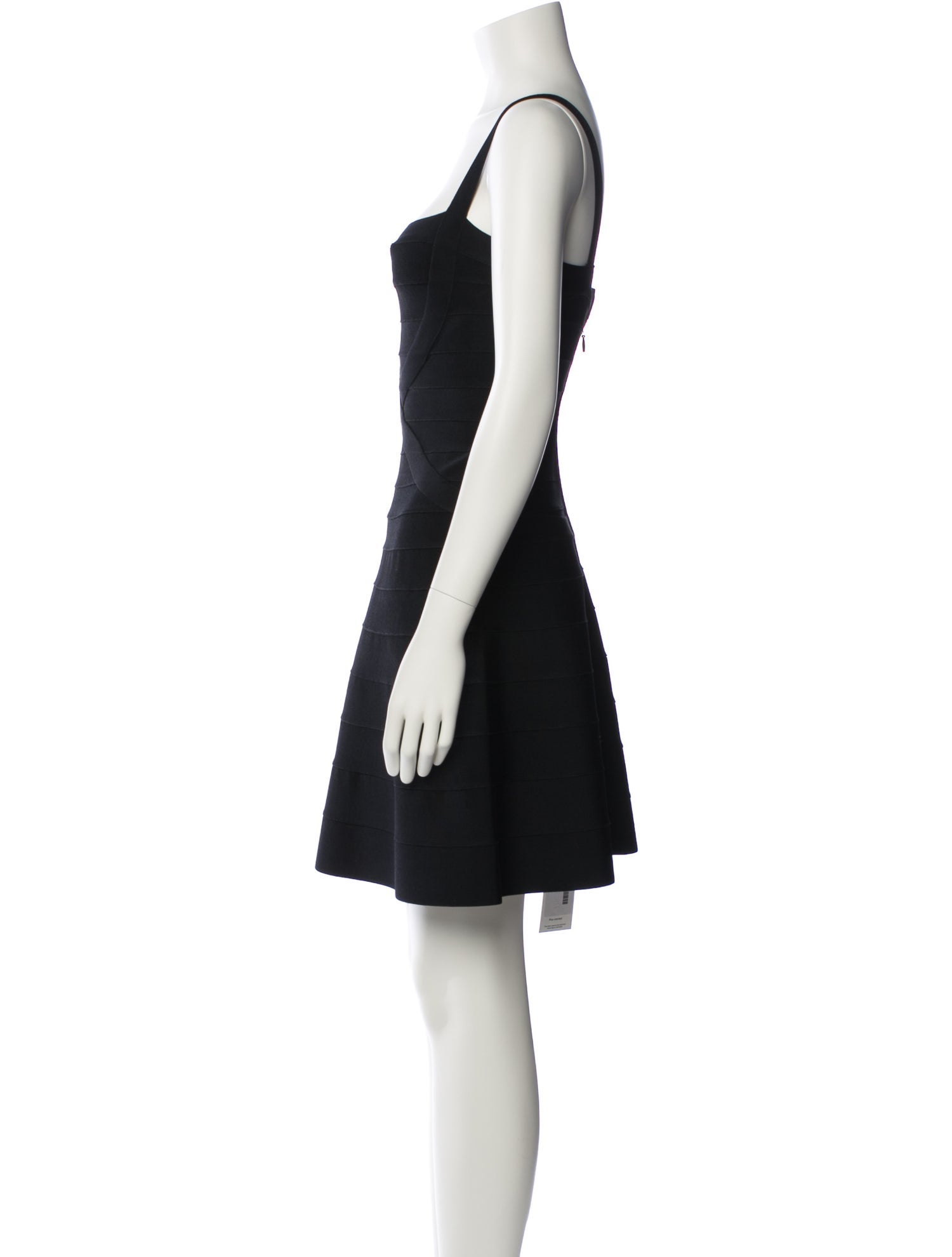 Herve Leger Square Neckline Mini Dress