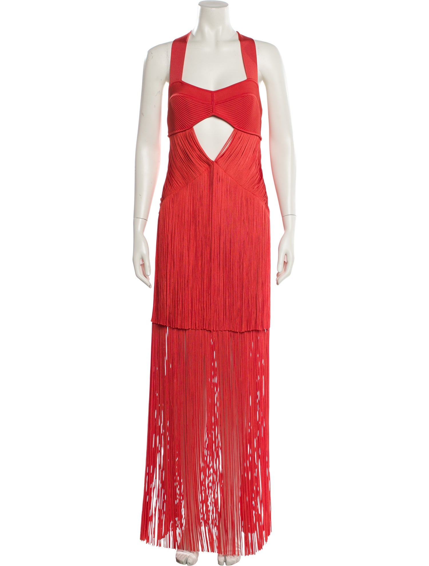 Herve Leger Halterneck Long Dress w/ Tags