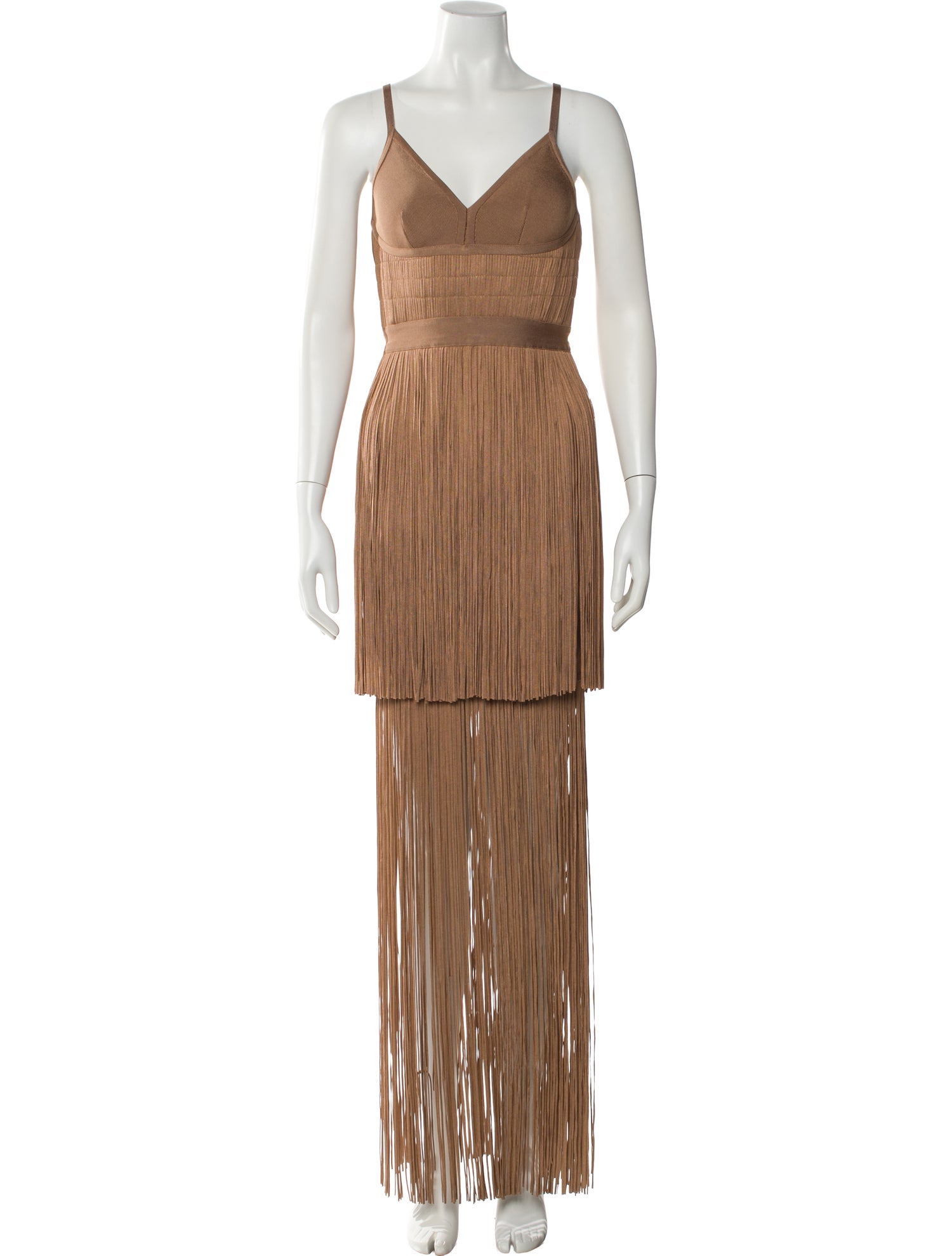 Herve Leger Striped Mini Dress