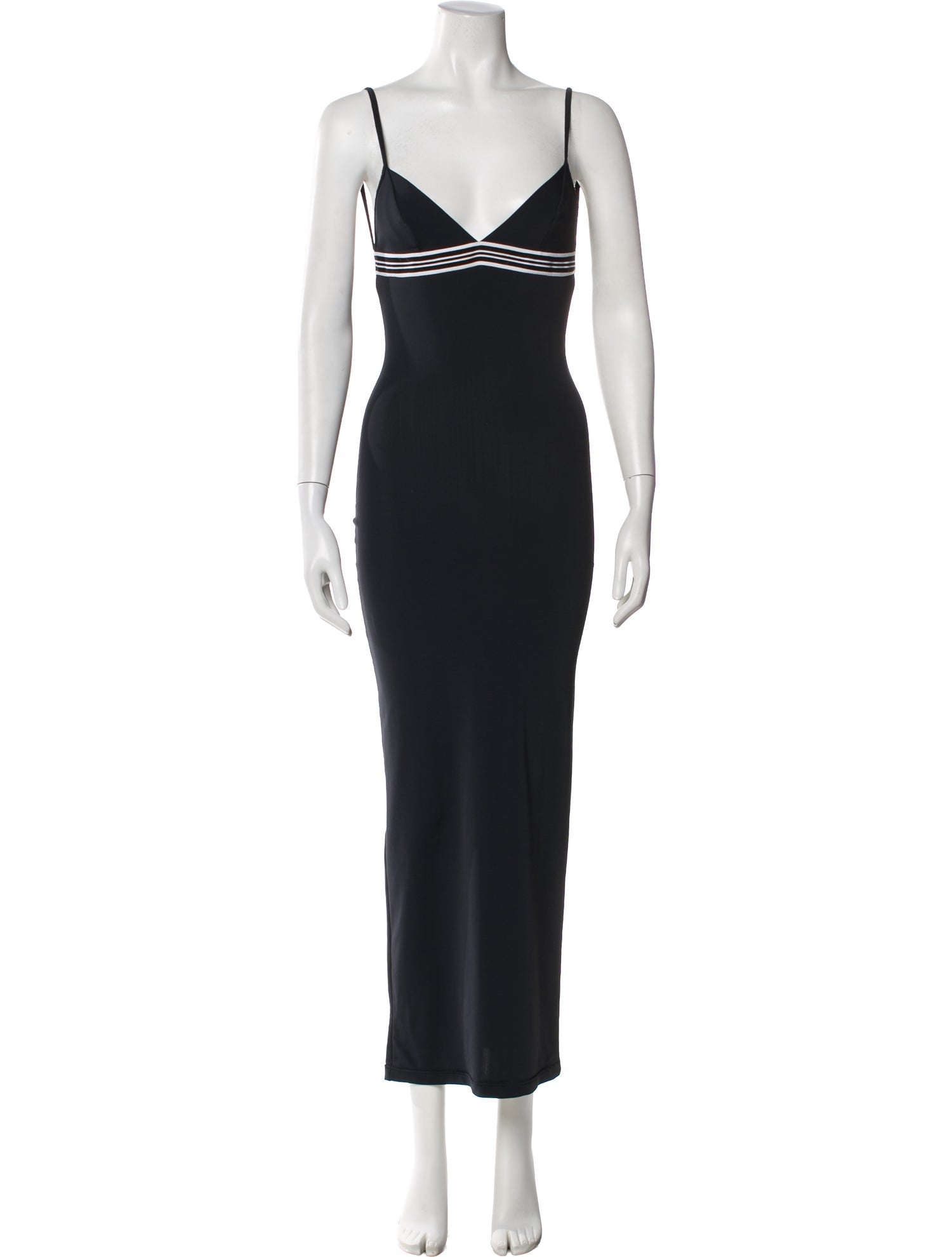 Herve Leger V-Neck Long Dress