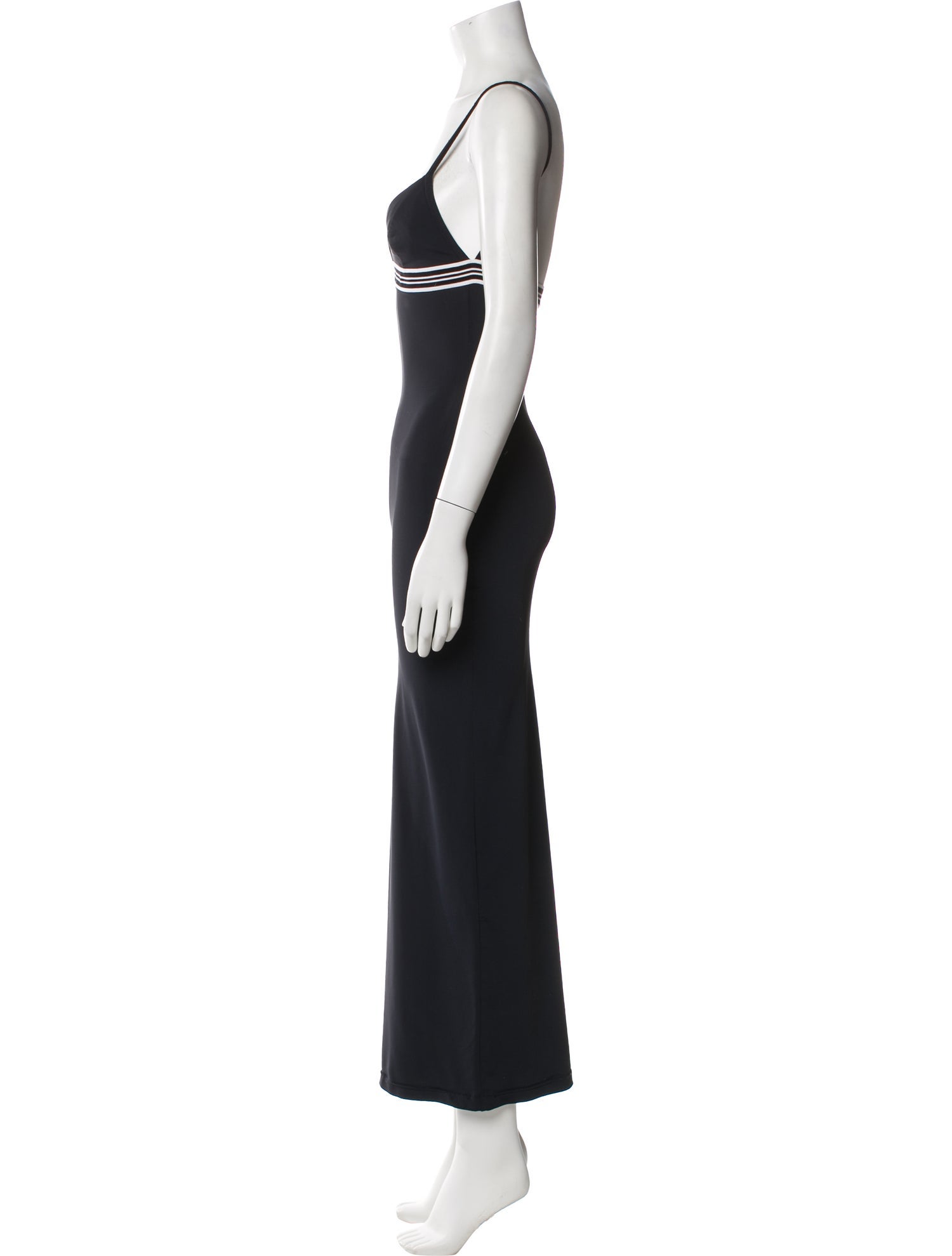 Herve Leger V-Neck Long Dress