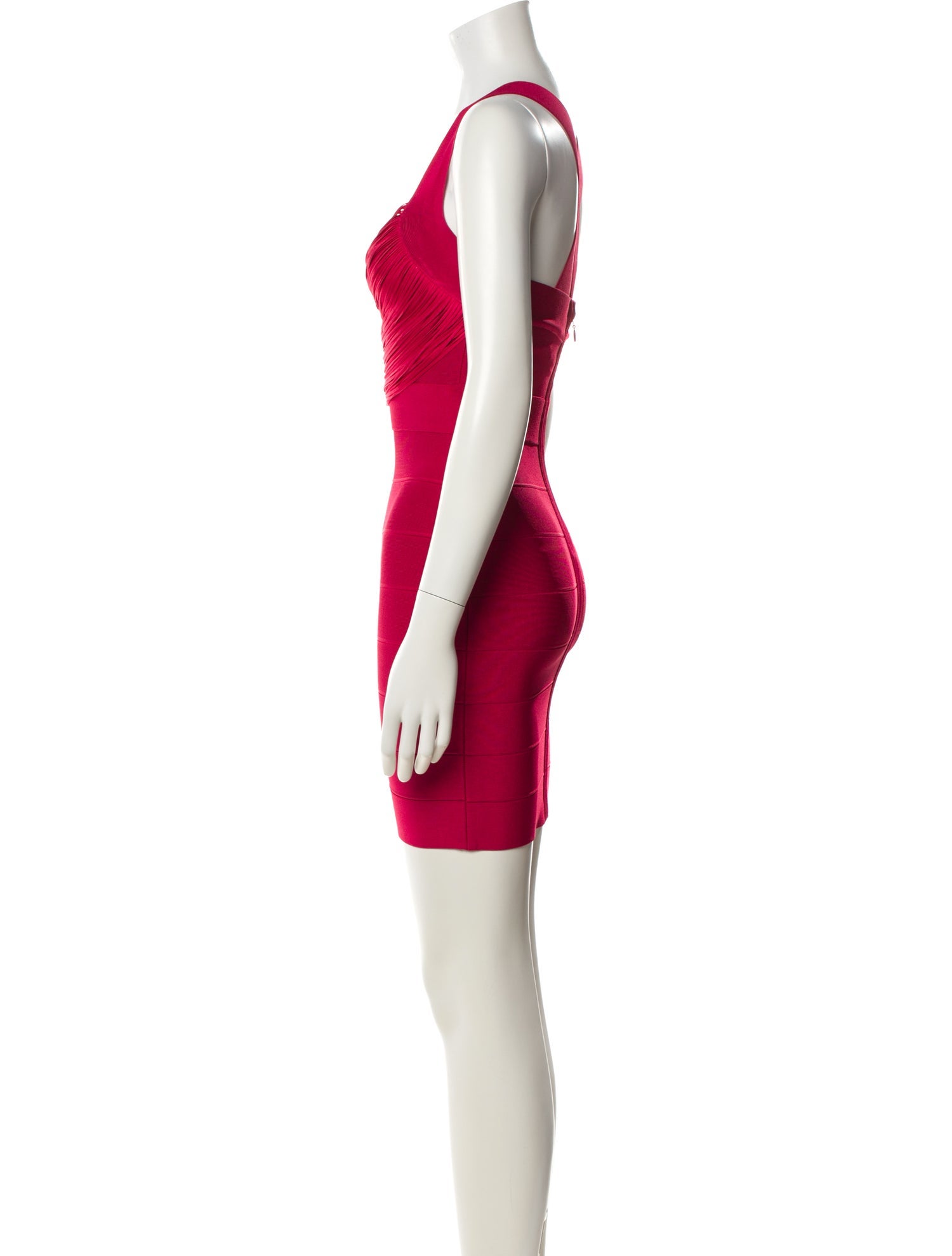 Herve Leger Cowl Neck Mini Dress