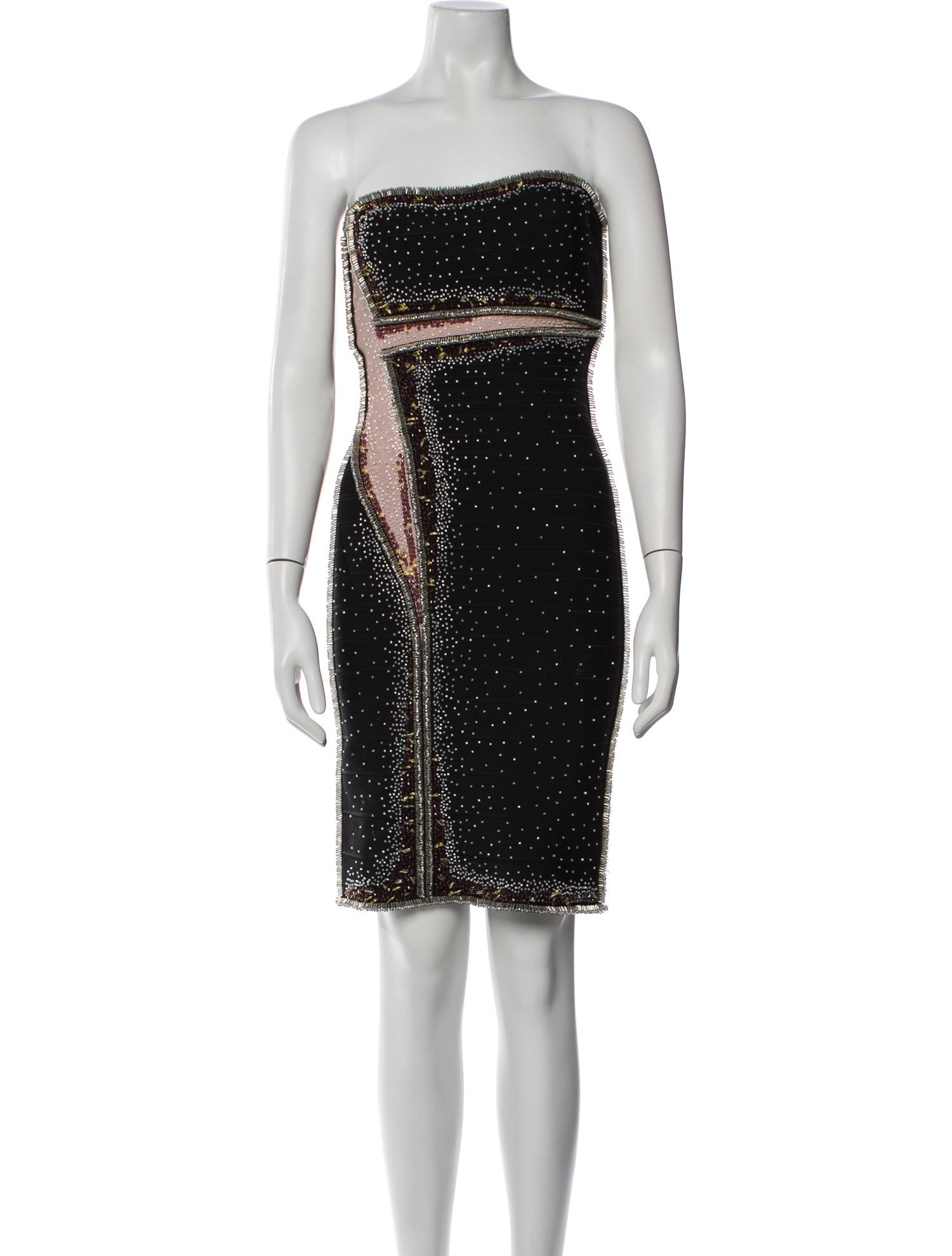 Herve Leger Strapless Mini Dress