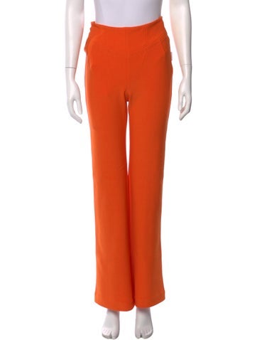 Pre-owned Herve Leger Wide Leg Pants W/ Tags In Orange