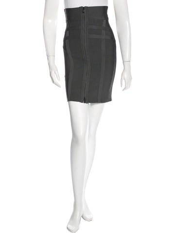 Herve Leger Knee-Length Bandage Skirt