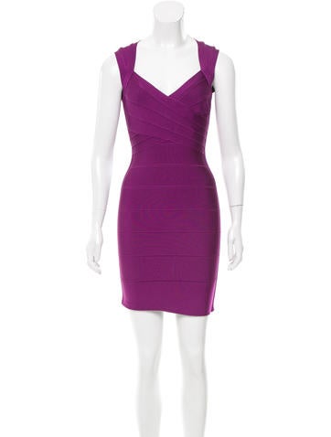 Herve Leger Bandage Cutout Dress