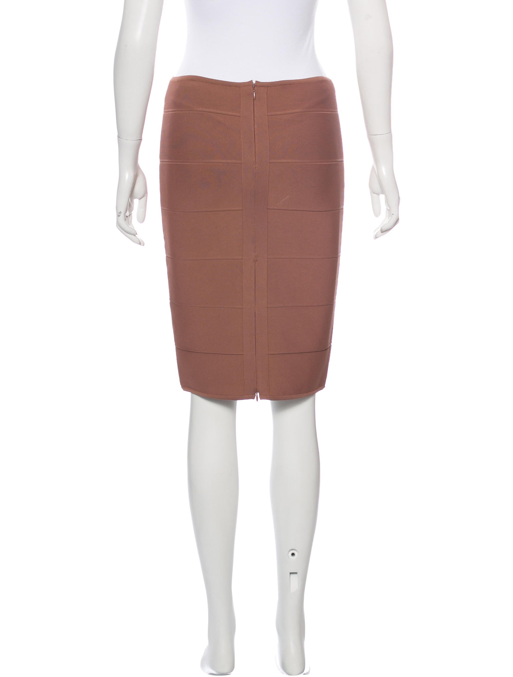 Herve Leger Bandage Pencil Skirt Clothing HEV28631 The RealReal