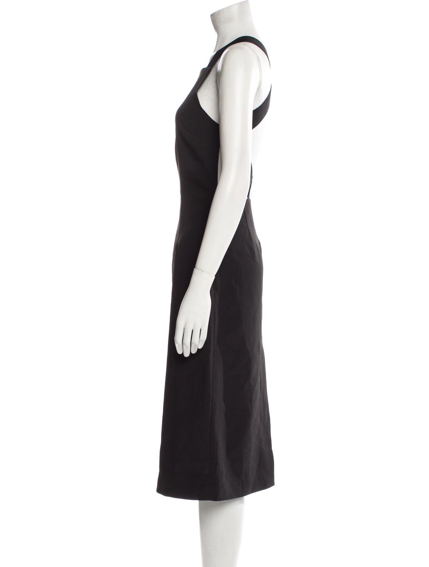 Herve Leger Square Neckline Midi Length Dress