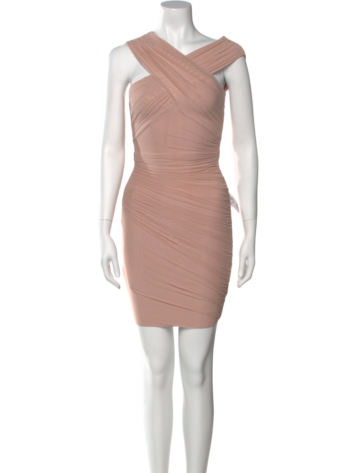 Herve Leger V-Neck Mini Dress