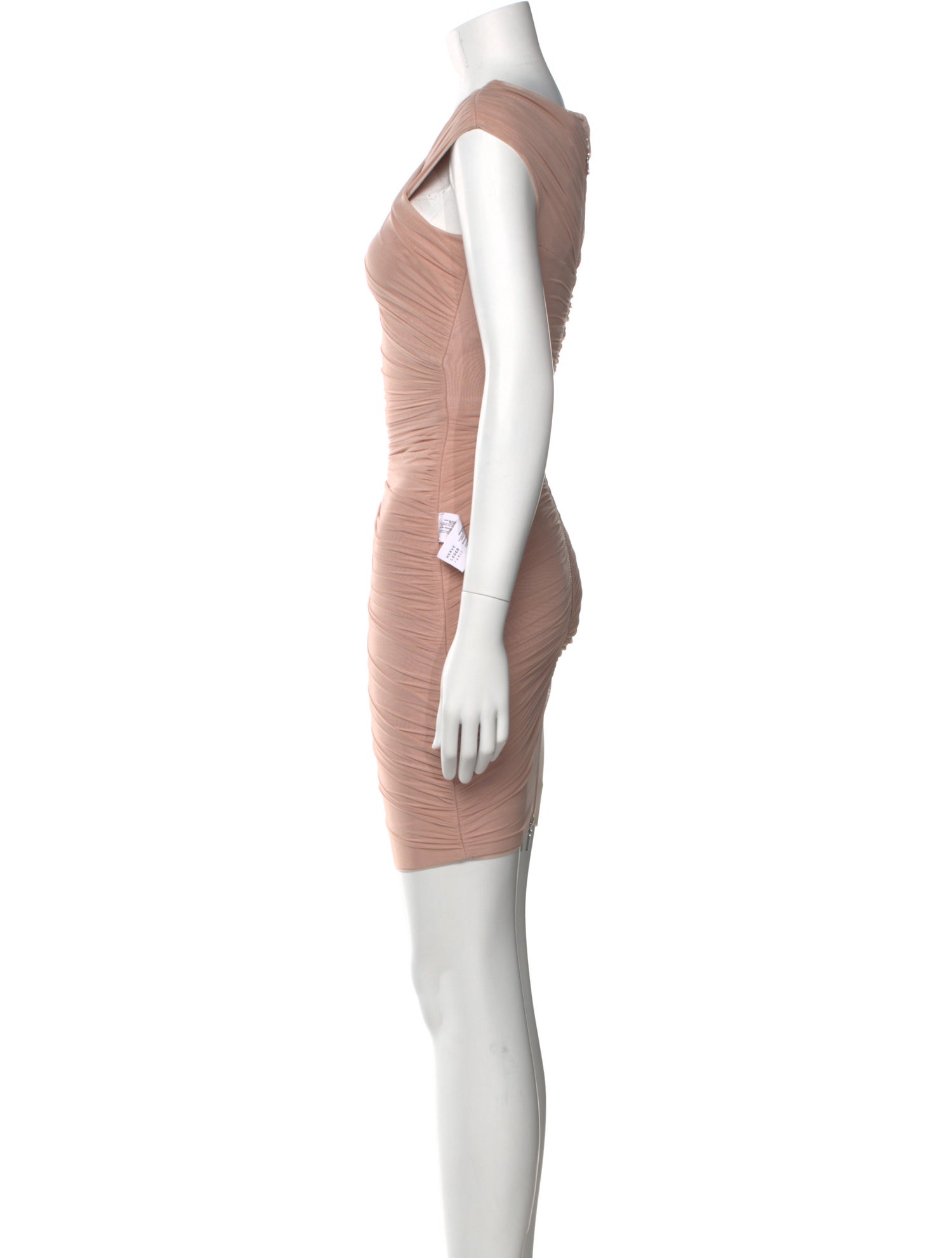 Herve Leger V-Neck Mini Dress