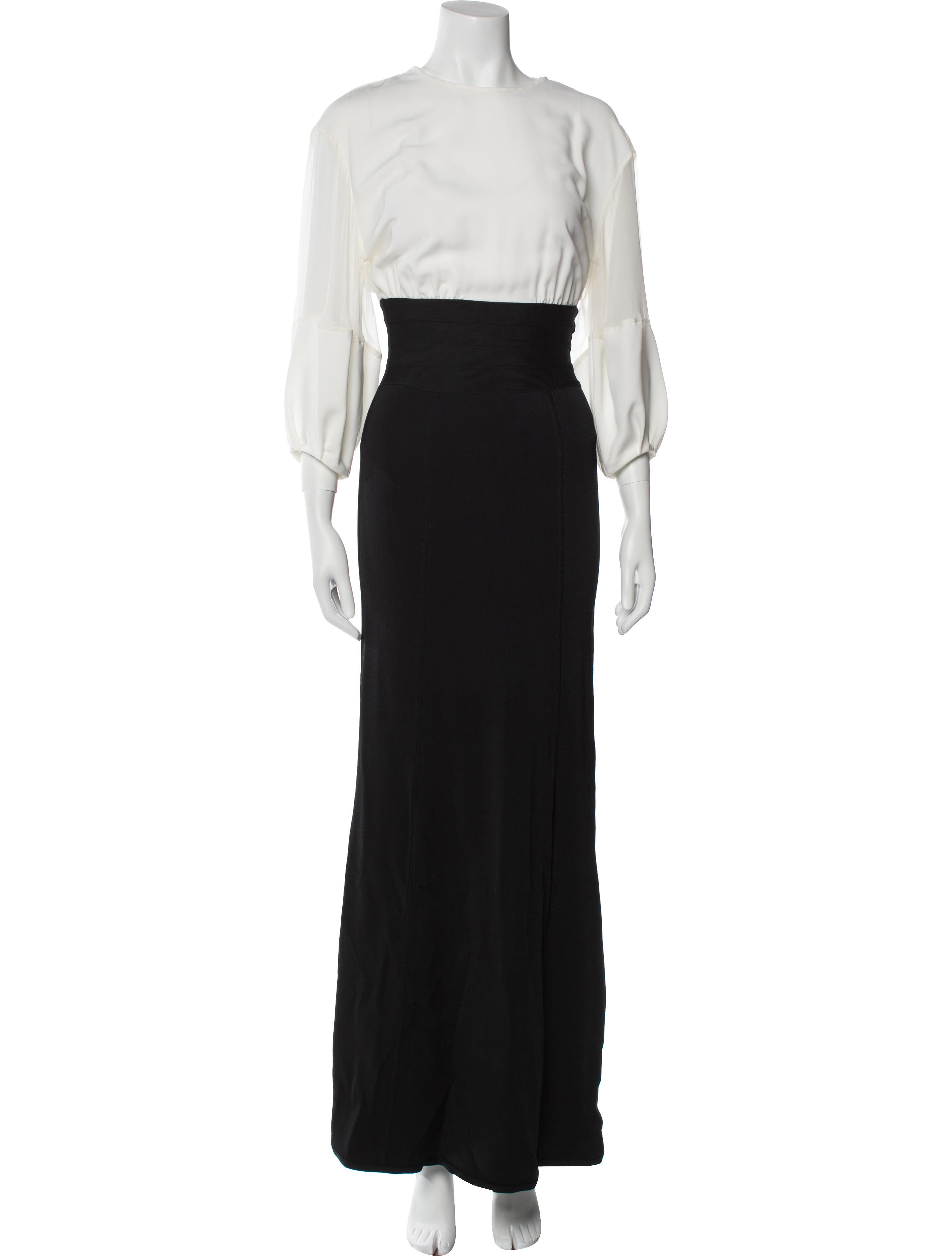 Herve Leger Crew Neck Long Dress w/ Tags