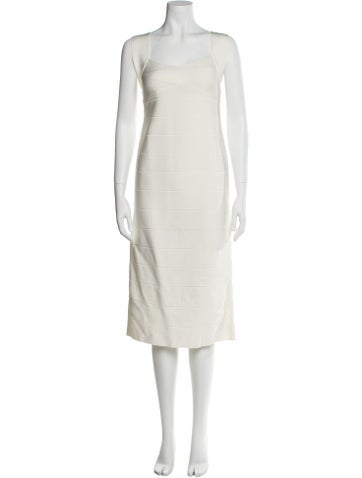 Herve Leger Dresses Square Neckline Long Dress L