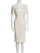 Herve Leger Bateau Neckline Knee-Length Dress