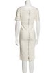 Herve Leger Bateau Neckline Knee-Length Dress