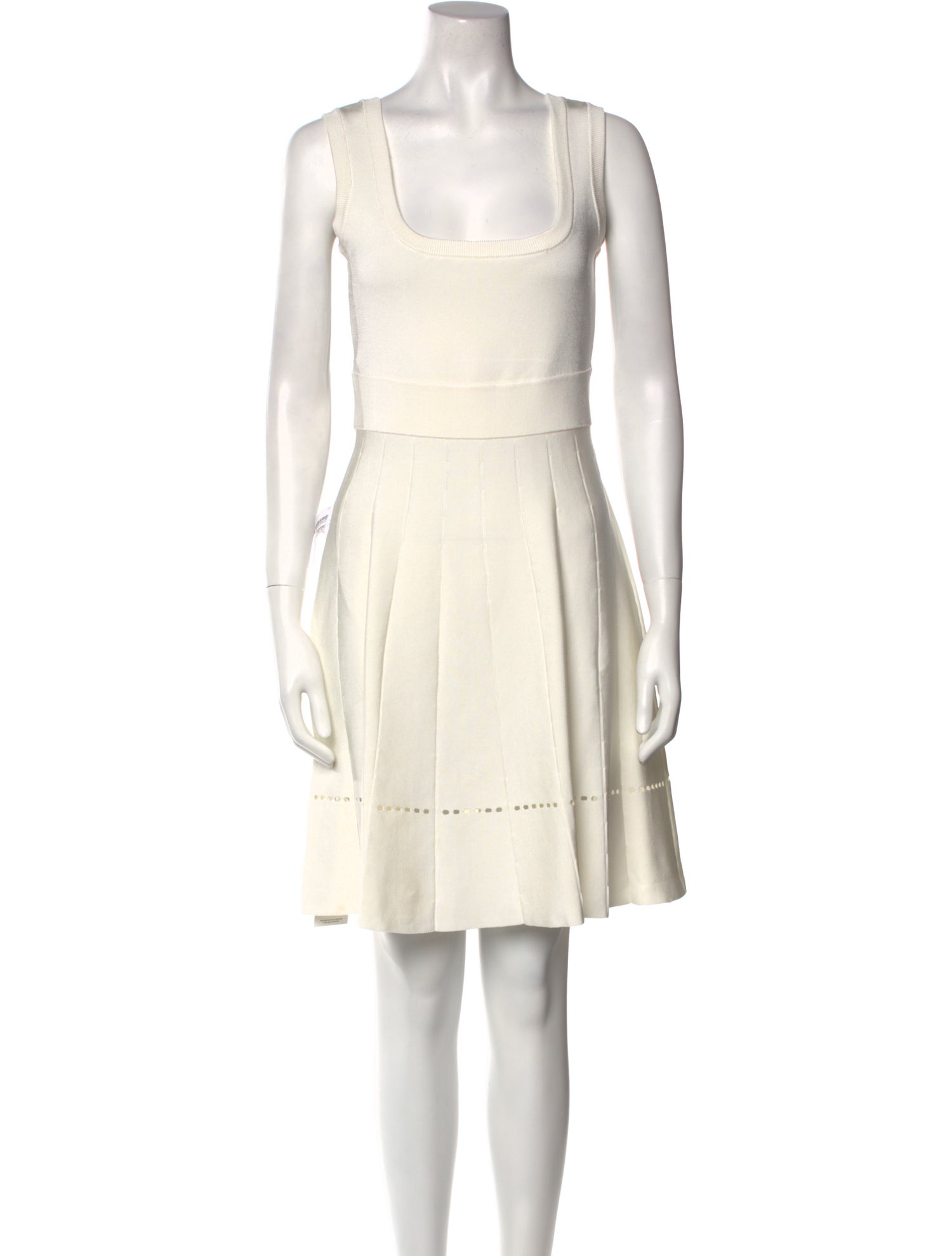 Herve Leger Scoop Neck Mini Dress