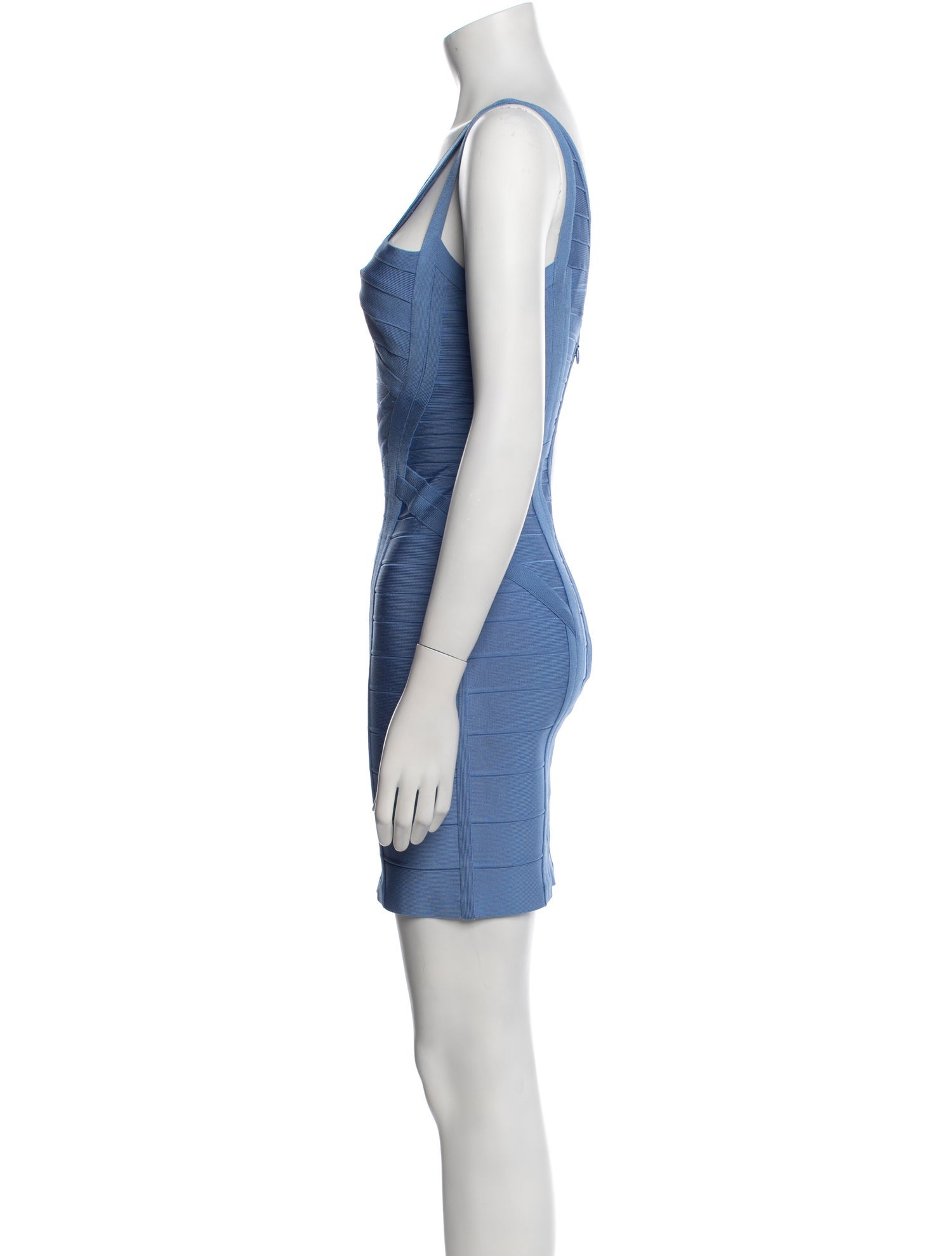 Herve Leger Off-The-Shoulder Mini Dress - Blue Dresses, Clothing - HEV91130 | The RealReal Herve Leger Off-The-Shoulder Mini Dress - Blue Dresses, Clothing - HEV91130 | The RealReal