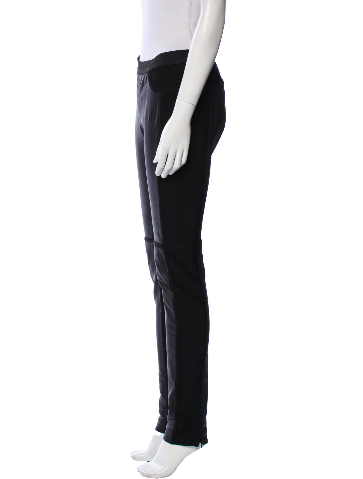 Herve Leger Lamb Leather Skinny Leg Pants