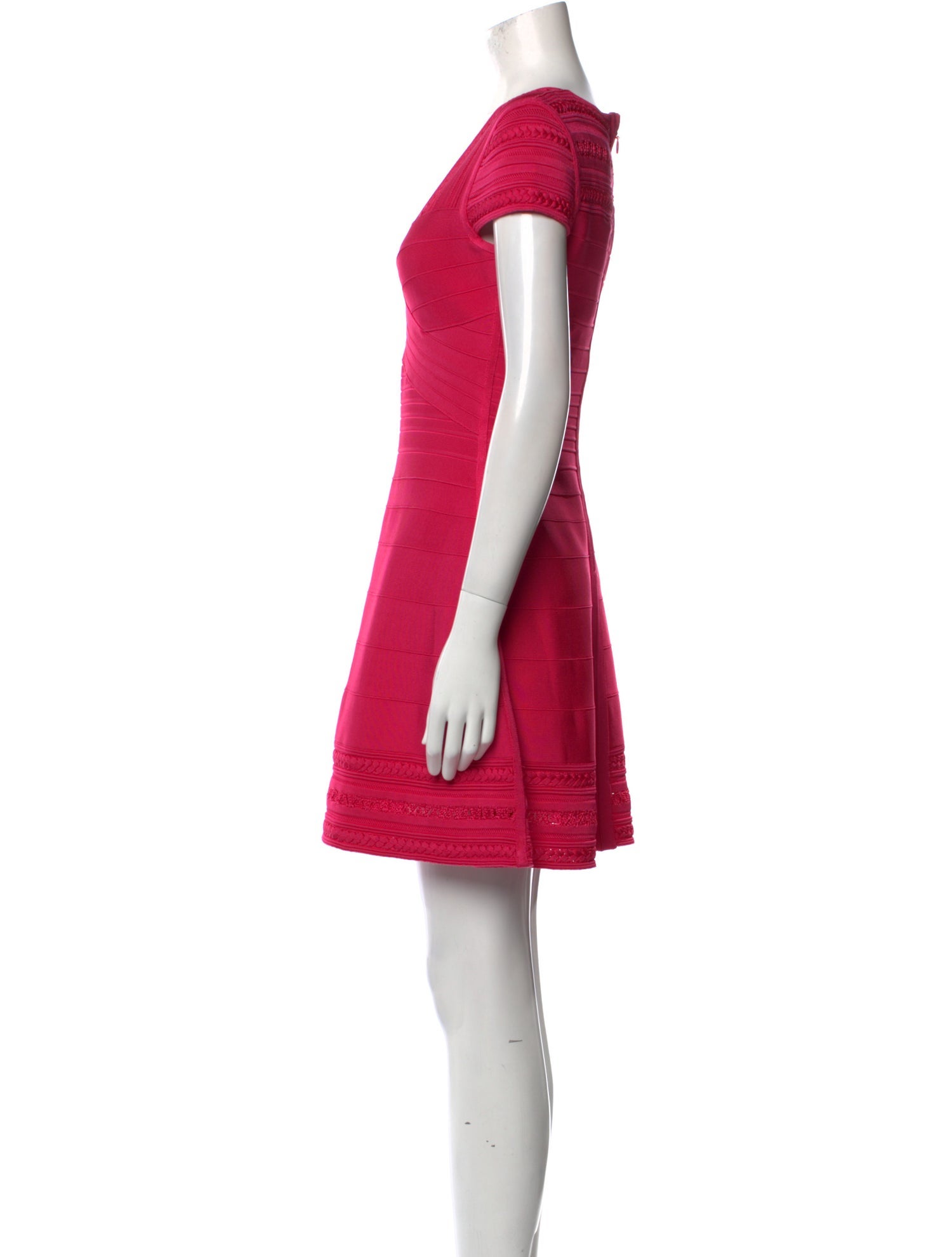 Herve Leger V-Neck Mini Dress w/ Tags