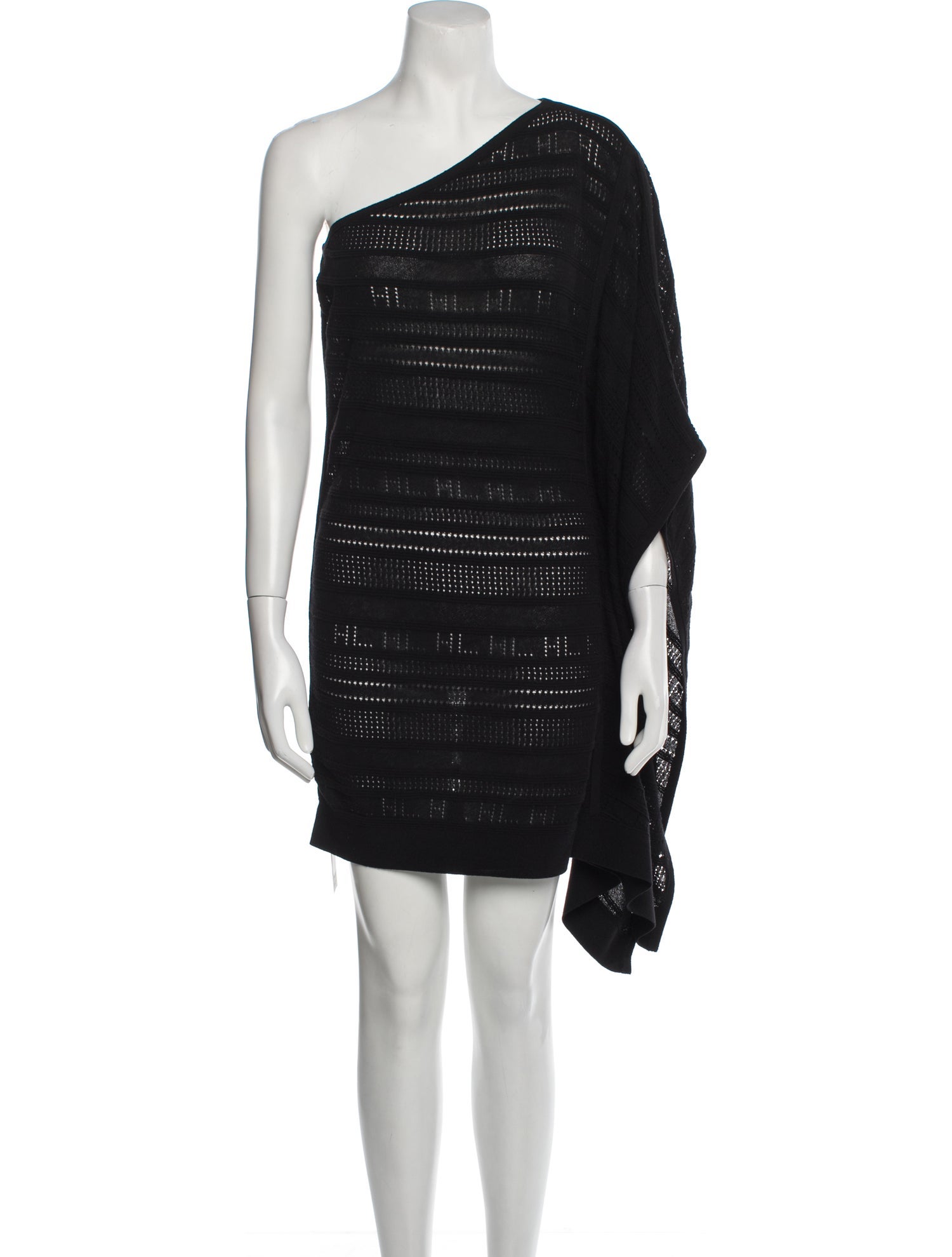 Herve Leger One-Shoulder Mini Dress