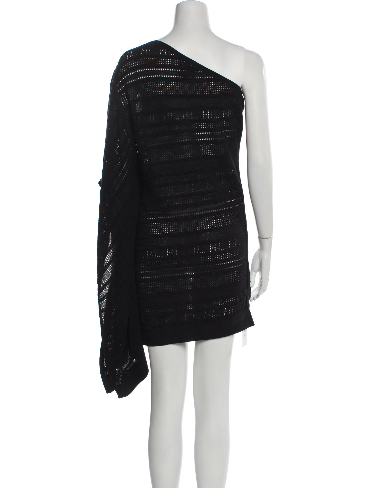 Herve Leger One-Shoulder Mini Dress