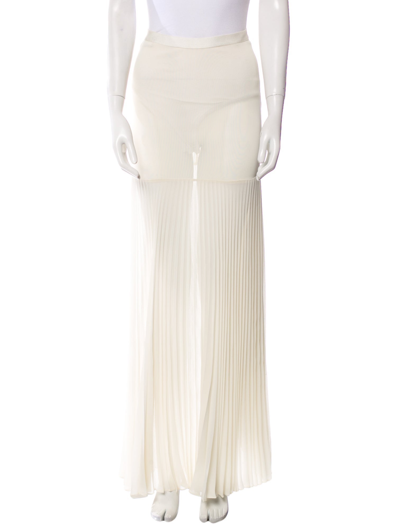 Herve Leger Pleated Accents Long Skirt w/ Tags