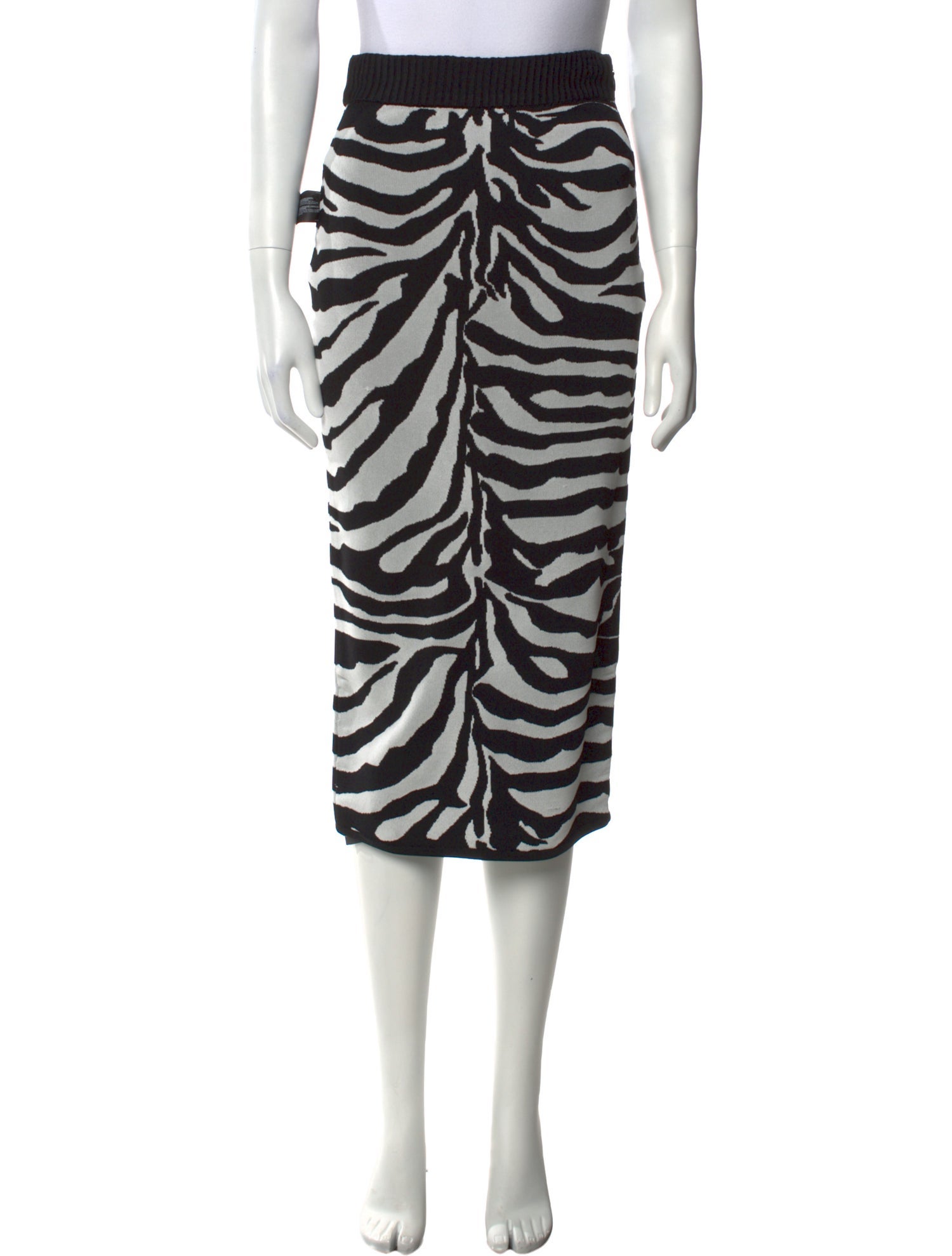 Herve Leger Animal Print Midi Length Skirt w/ Tags