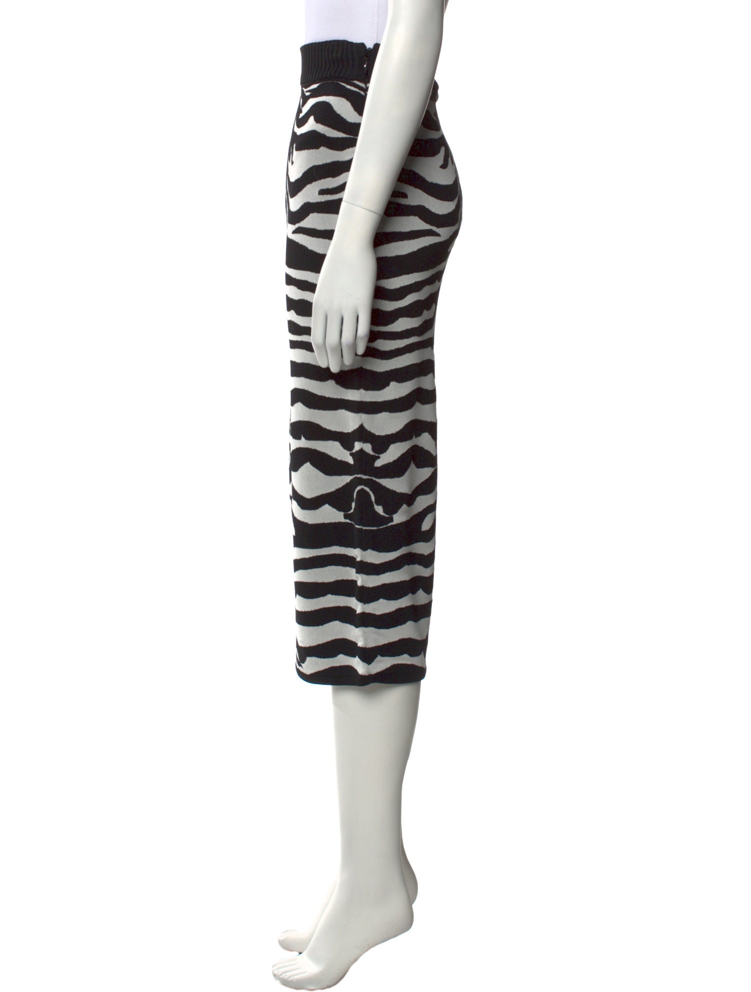 Herve Leger Animal Print Midi Length Skirt w/ Tags