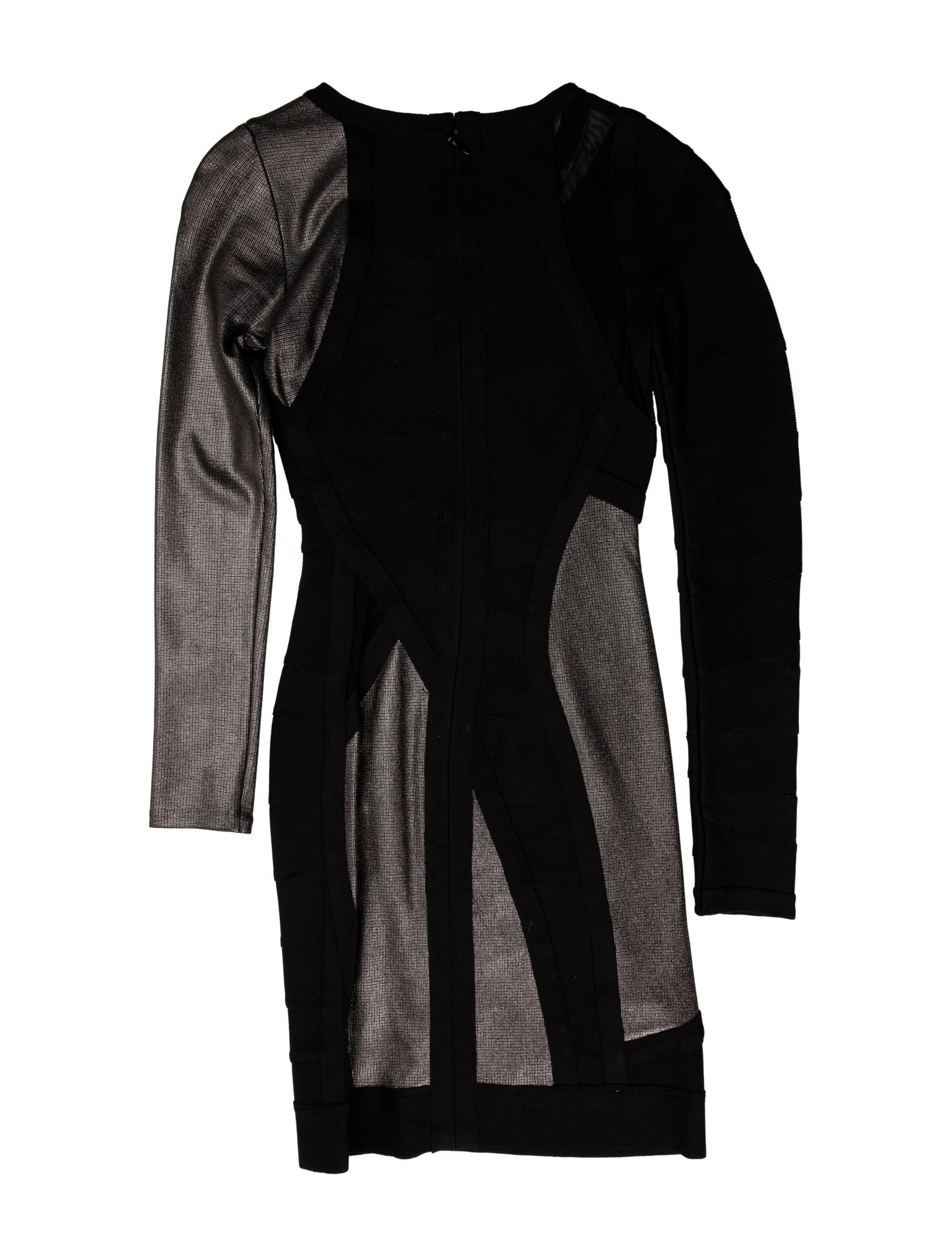 Herve Leger Bateau Neckline Mini Dress