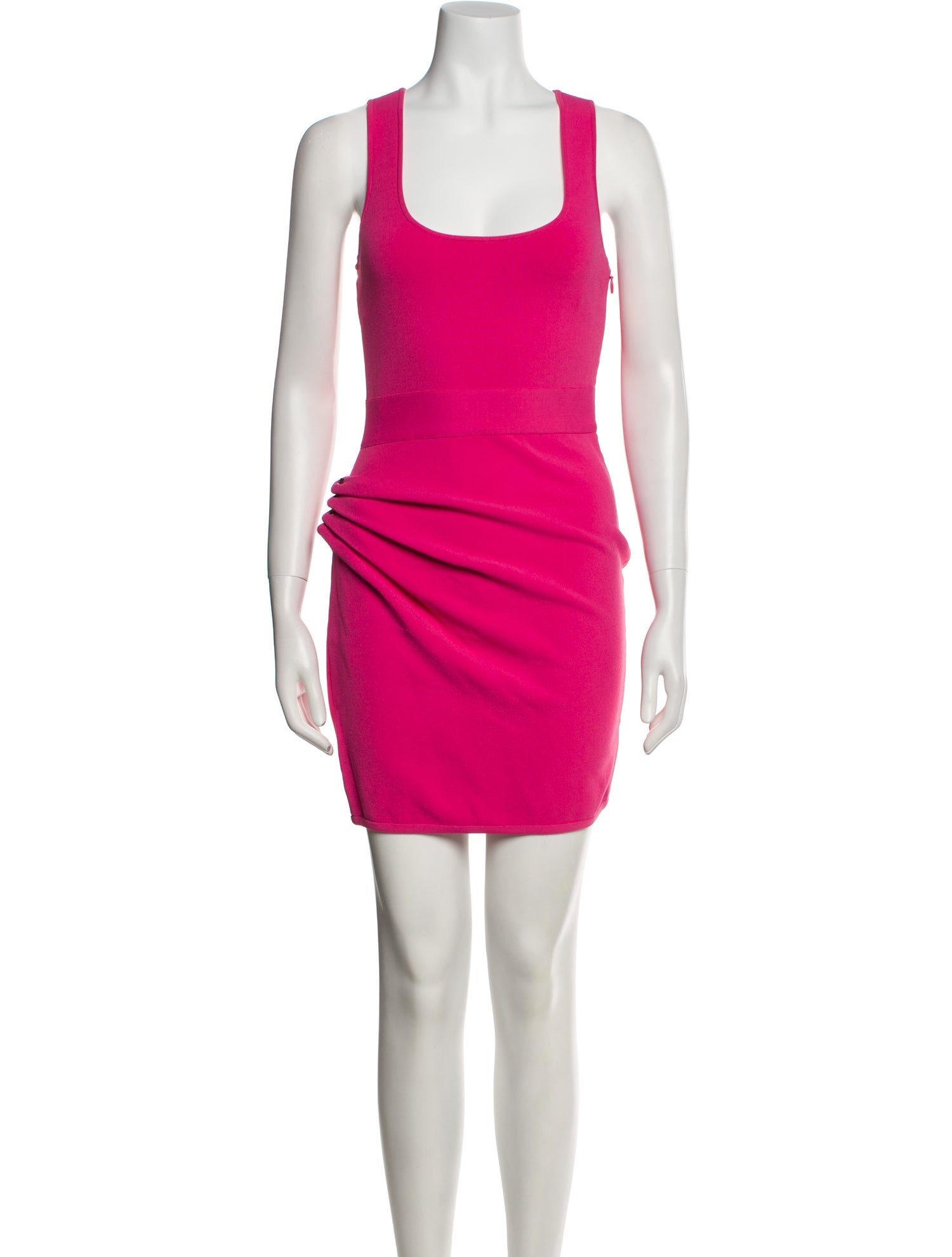 Herve Leger Scoop Neck Mini Dress