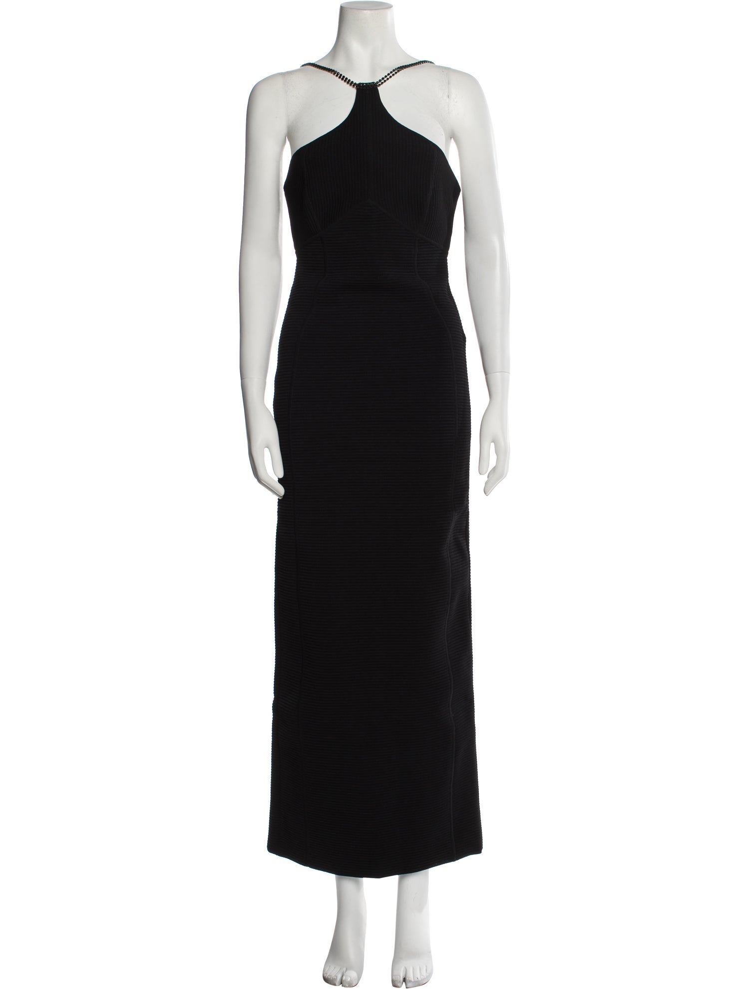 Herve Leger Halterneck Long Dress w/ Tags