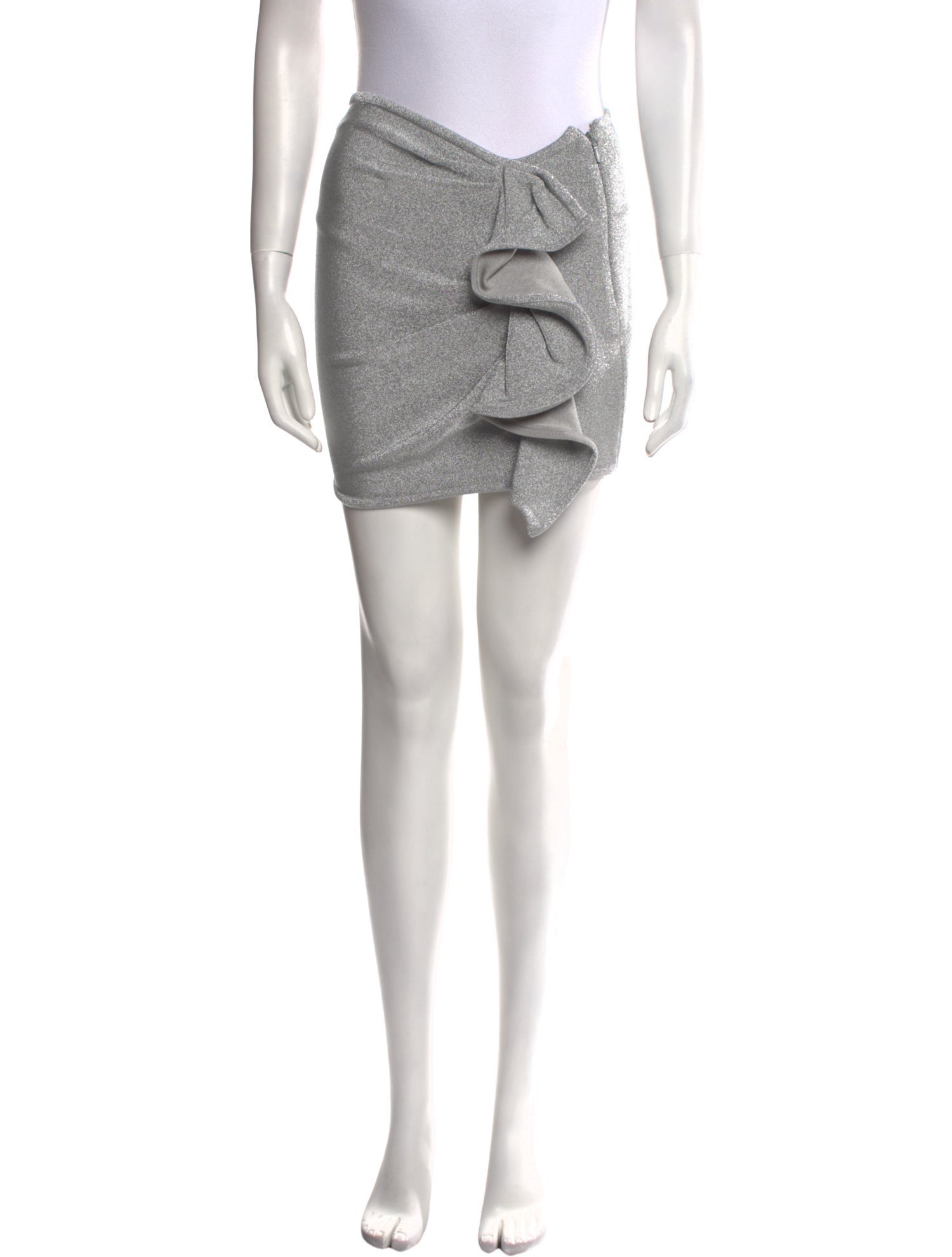 Herve Leger Ruffle Embellishment Mini Skirt