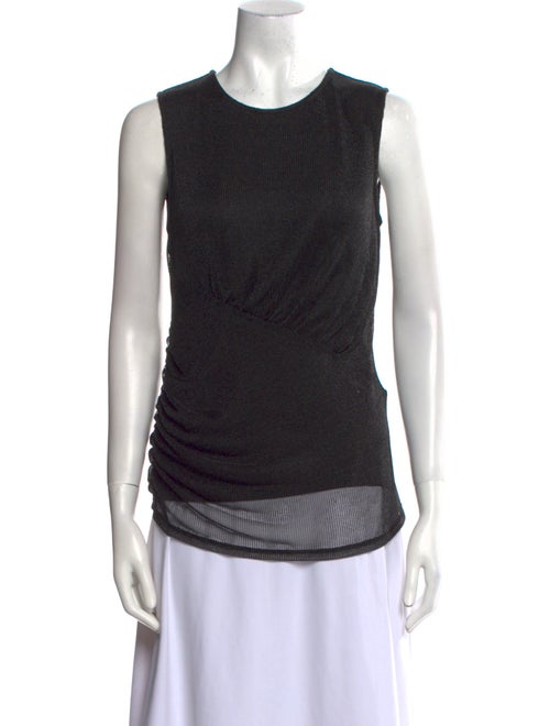 Herve Leger Mesh Crew Neck Top