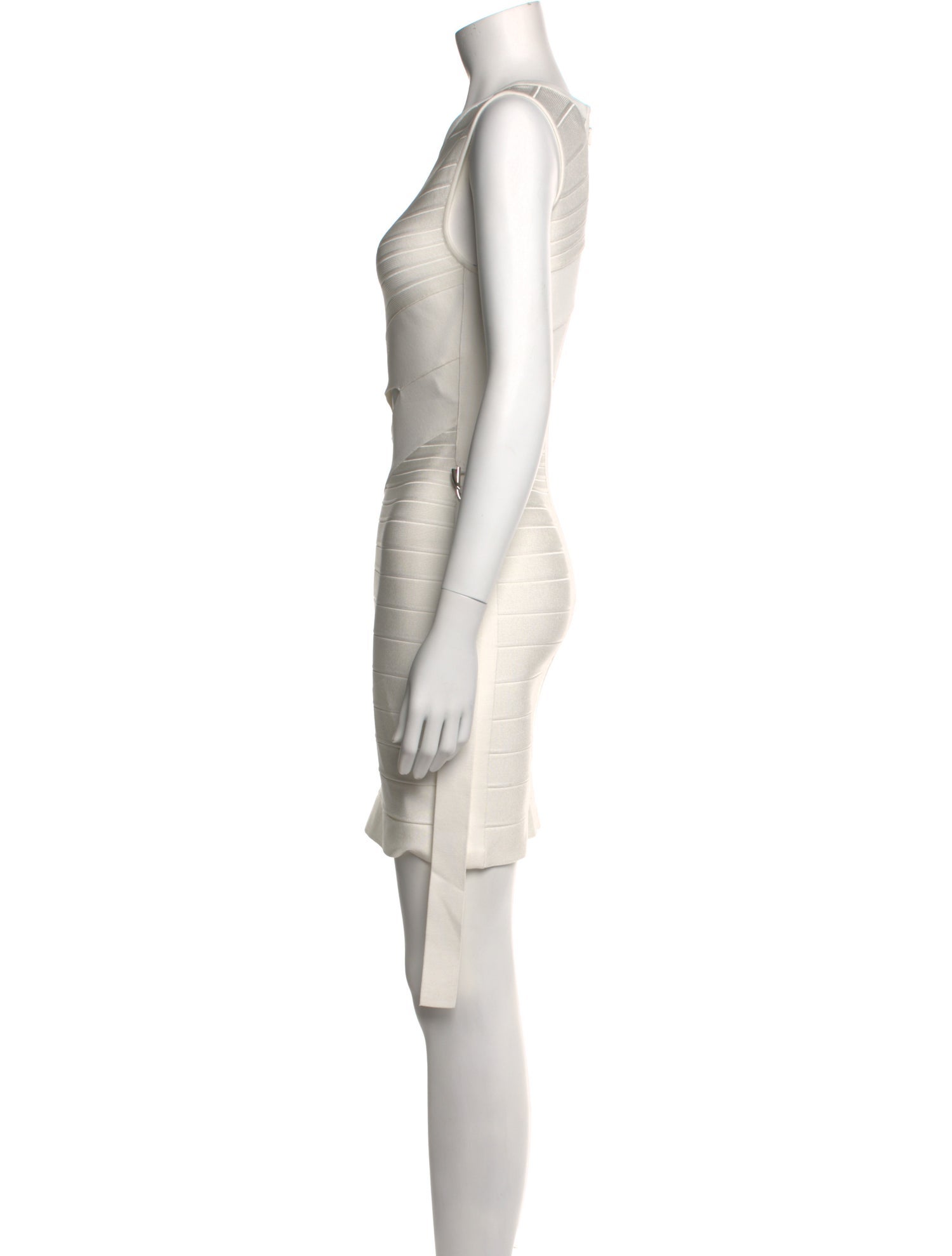 Herve Leger Crew Neck Mini Dress