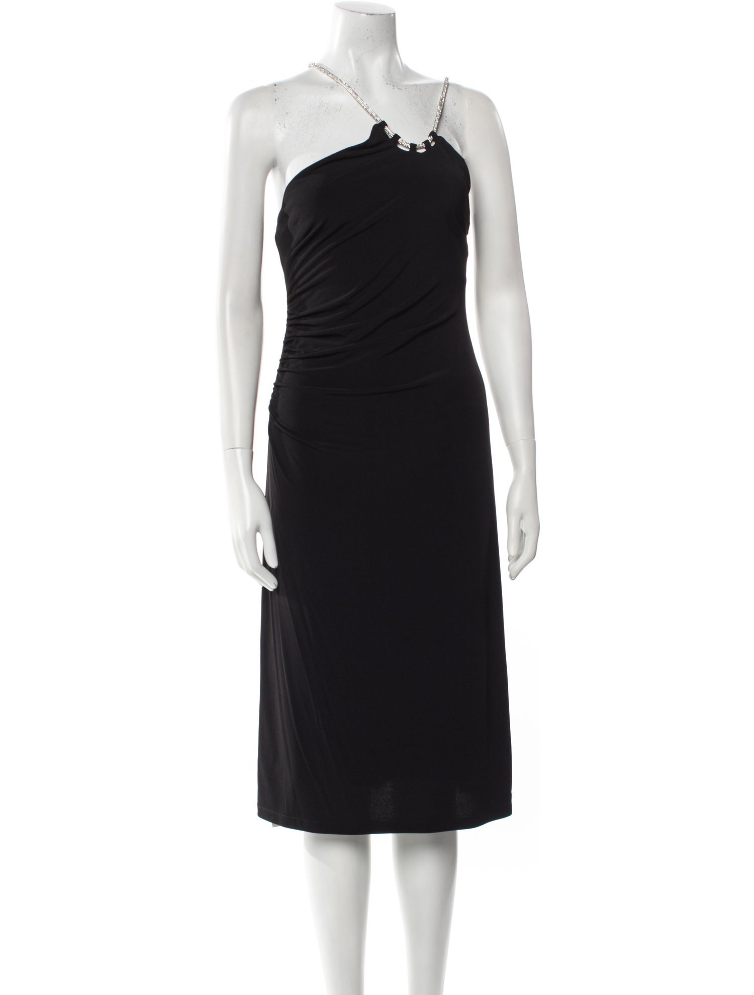 Herve Leger One-Shoulder Midi Length Dress