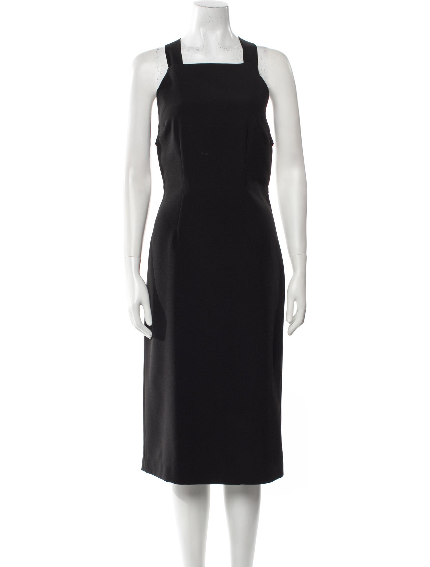 Herve Leger Square Neckline Midi Length Dress