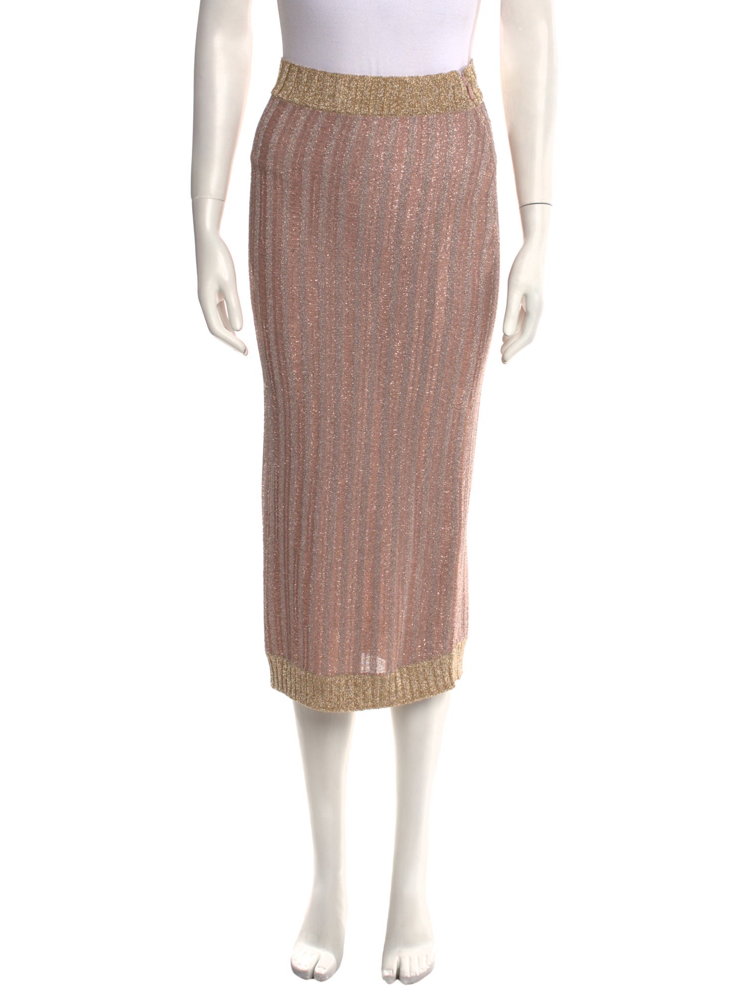 Herve Leger Midi Length Skirt