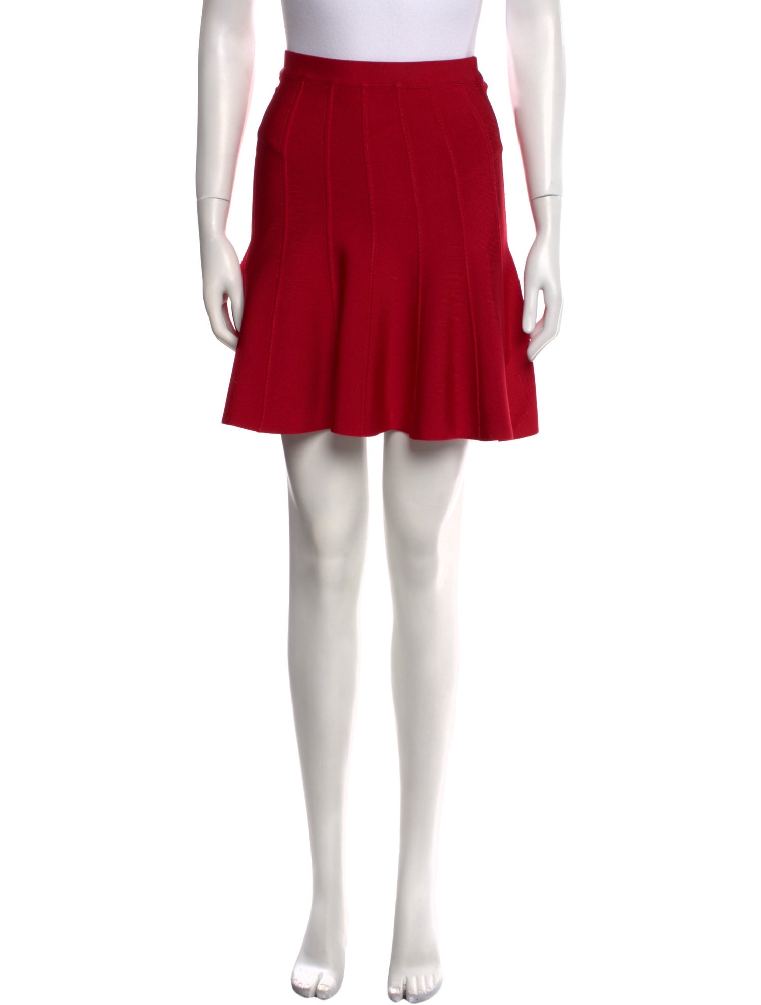 Herve Leger Ruffle Embellishment Mini Skirt