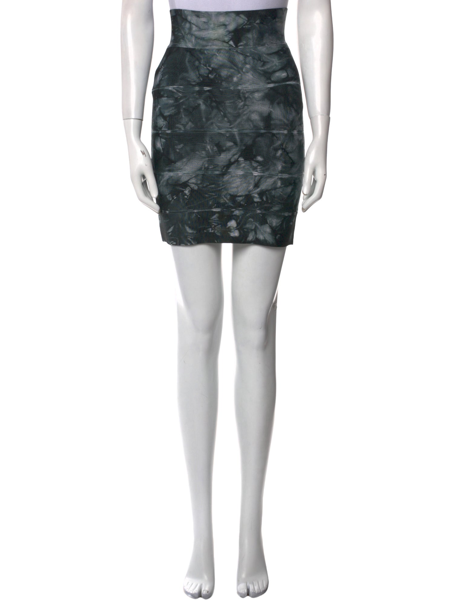 Herve Leger Printed Mini Skirt