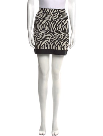 Herve Leger Printed Mini Skirt