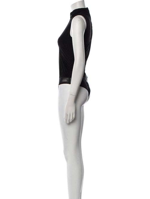 Herve Leger Turtleneck Sleeveless Bodysuit