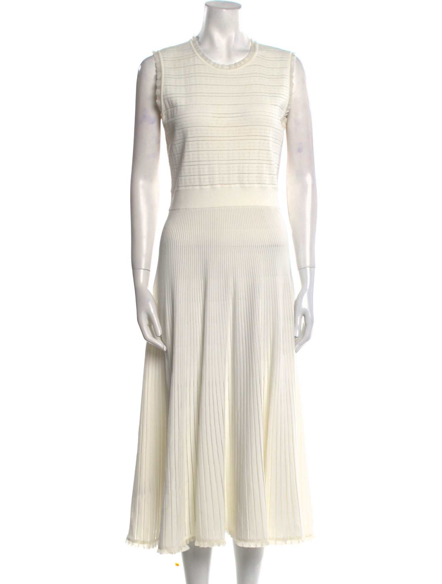 Herve Leger Crew Neck Long Dress