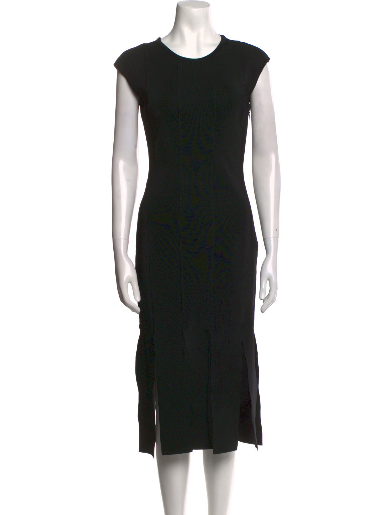 Herve Leger Crew Neck Midi Length Dress