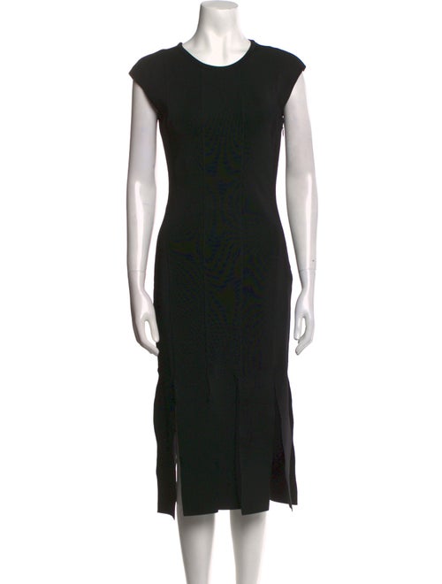 Herve Leger Crew Neck Midi Length Dress